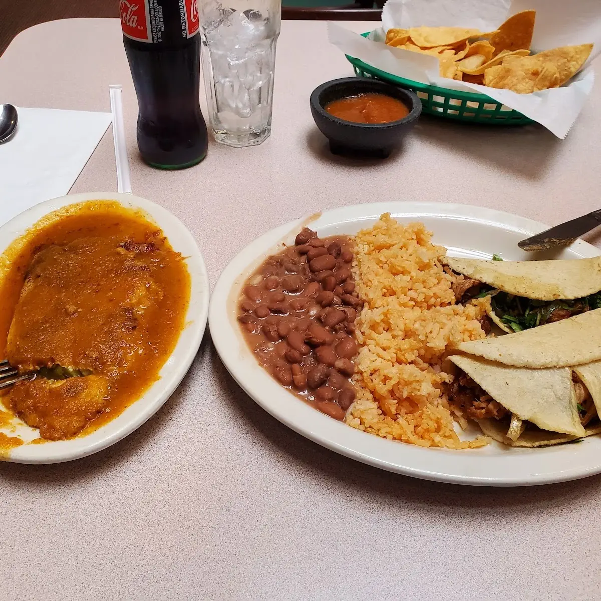 Chile Relleno & 2 Taco Combo