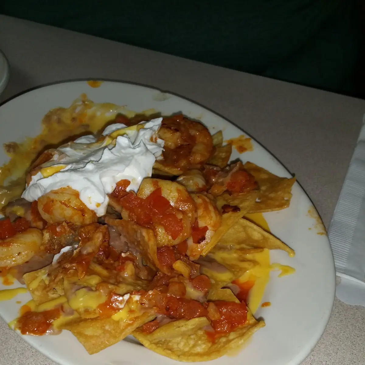 Super Nachos with Shrimp