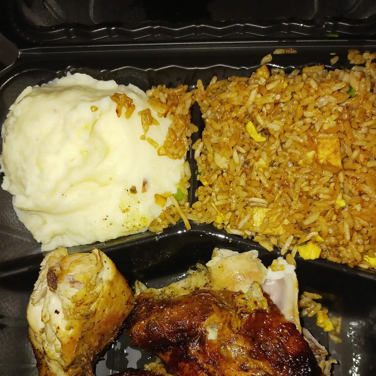 3 Piece Dark Rice and Mashed Potatoes