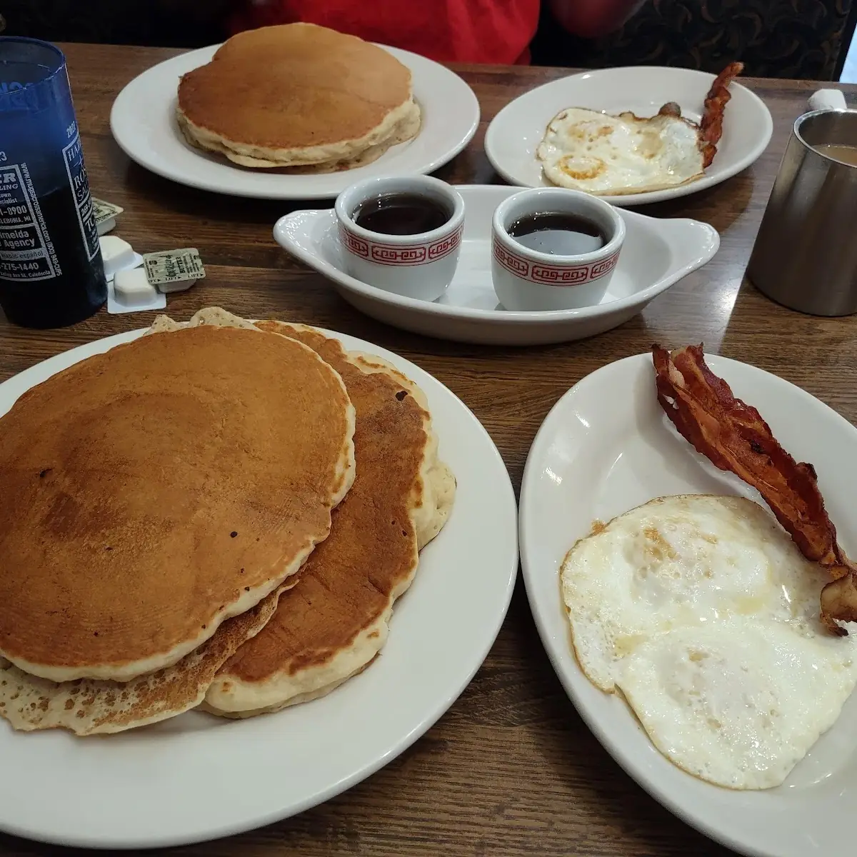 Pancakes Eggs and Bacon