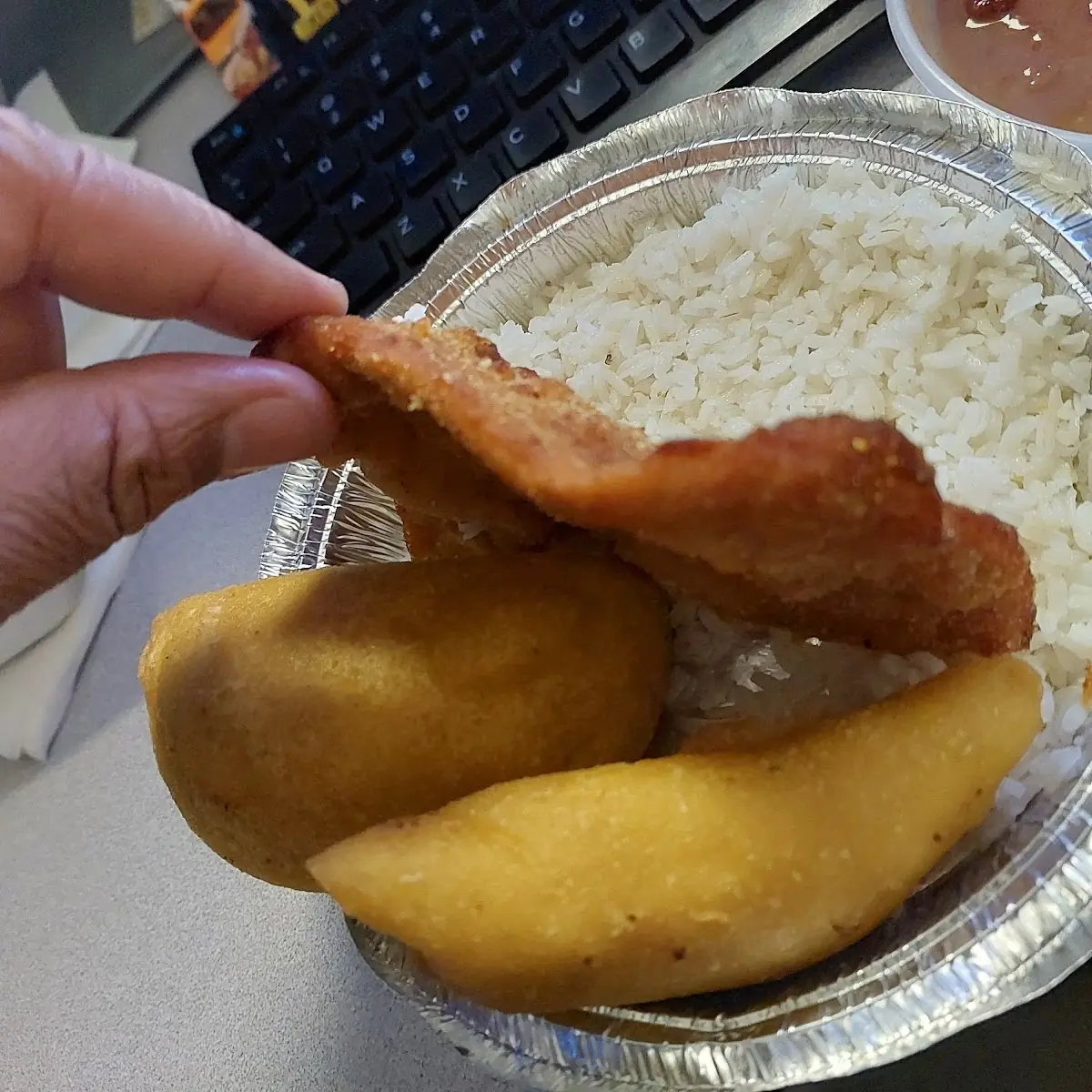 Pork Loin with Rice and Beans
