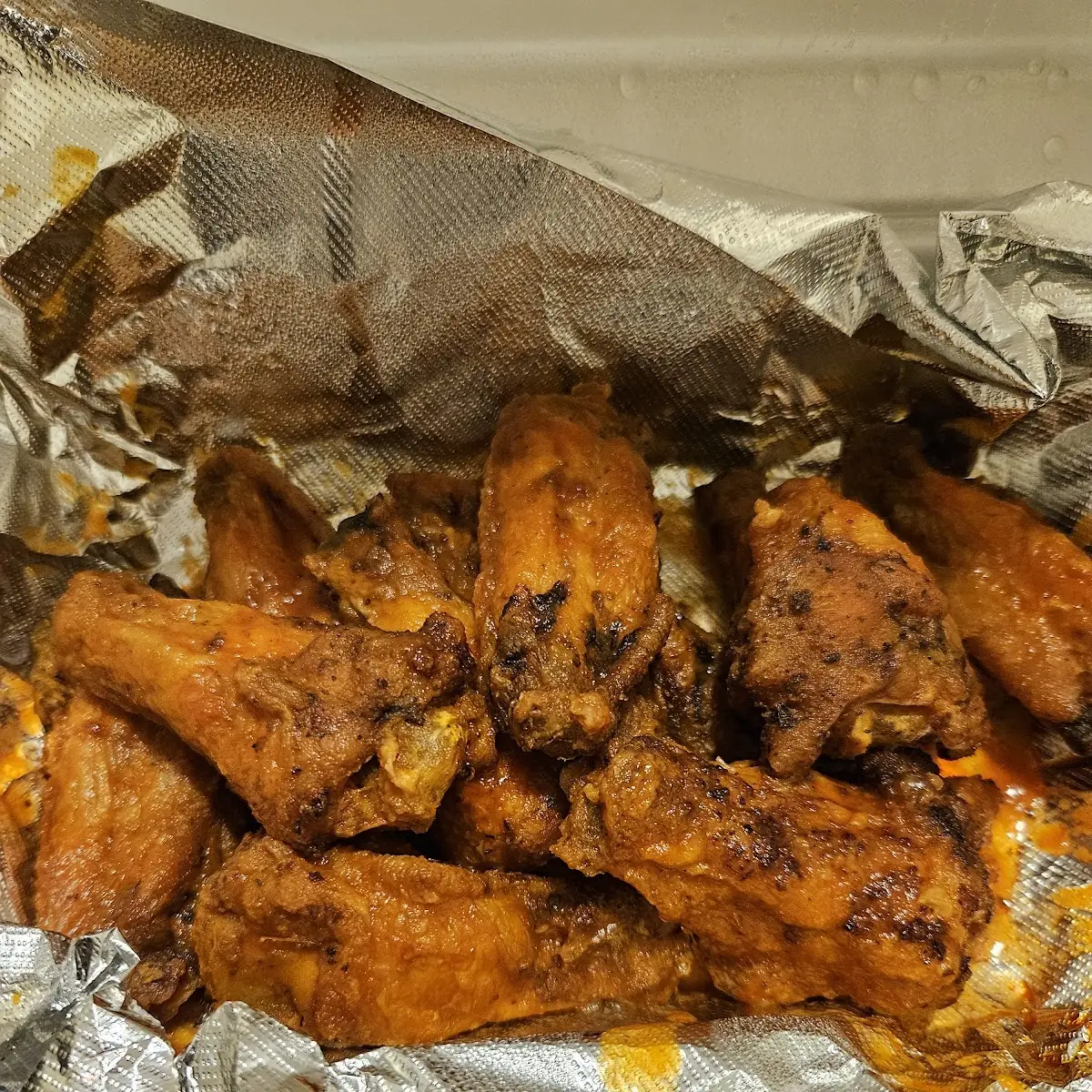 Buffalo Tail Wrap with Honey Hot Sauce