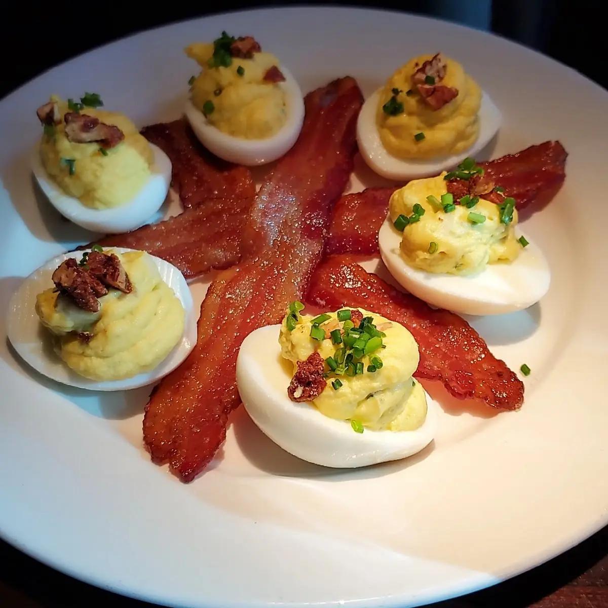 Deviled Eggs with Bacon