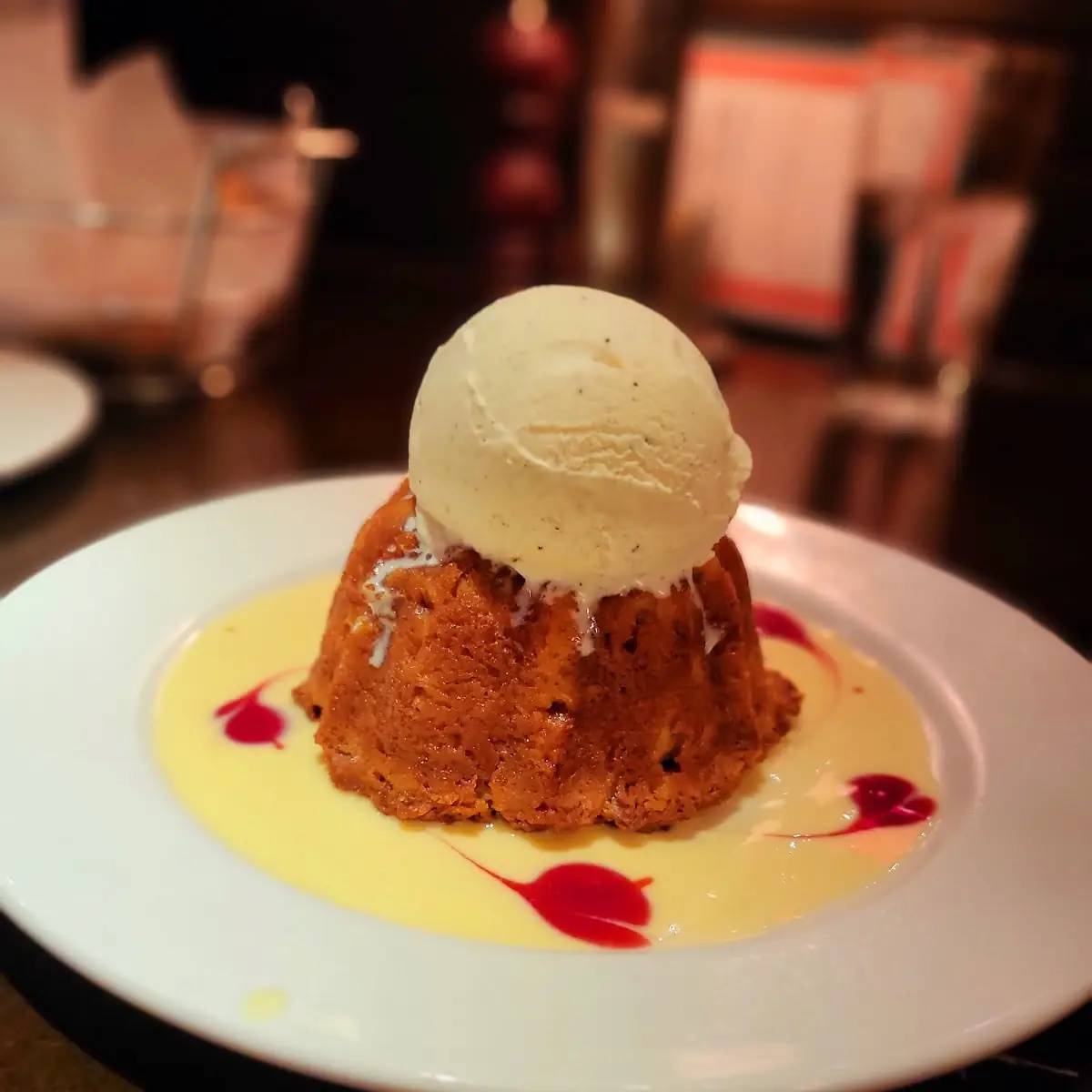 Warm White Chocolate Bread Pudding