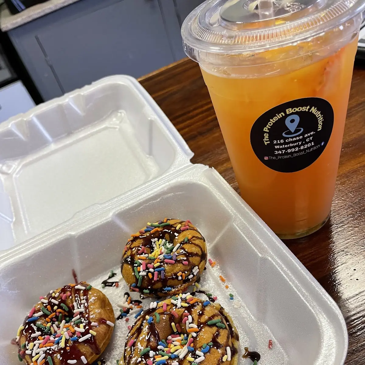3 Passion Fruit Y Protein Donuts