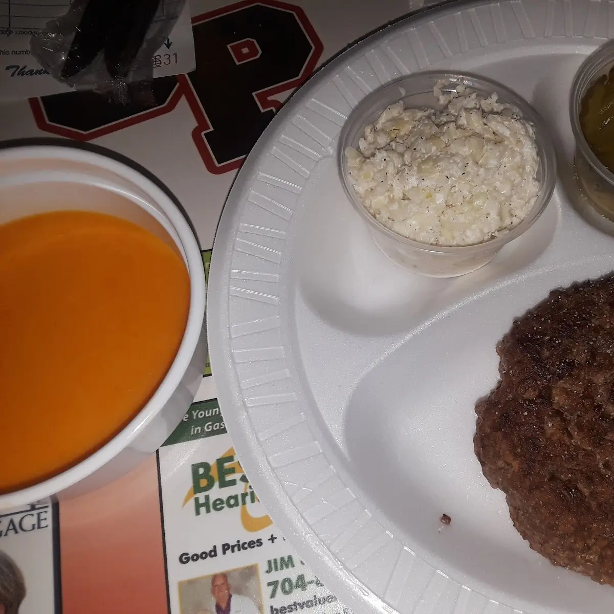 Low Carb Hamburger Hoop Cheese on Side