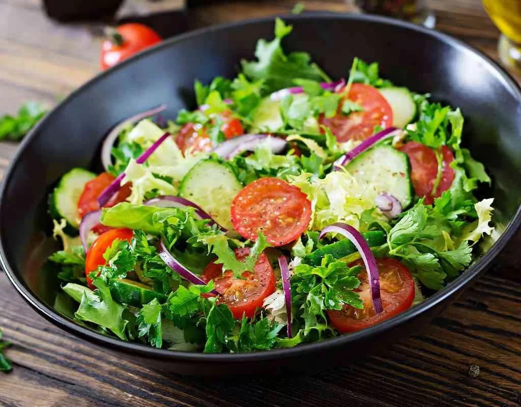 Green Salad, Crown Indian Cuisine - Best Indian Restaurant in Wollongong