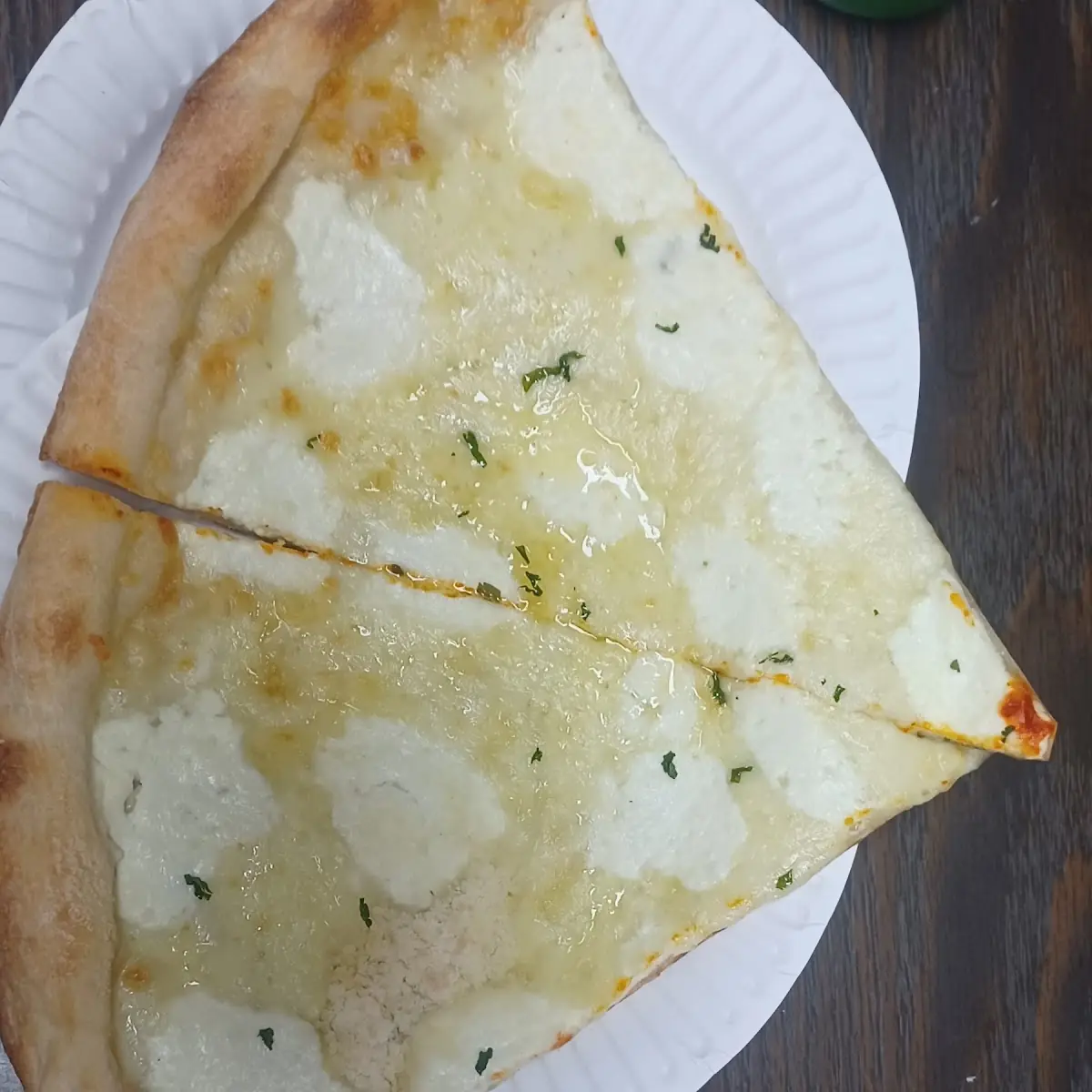 White Pizza Slice