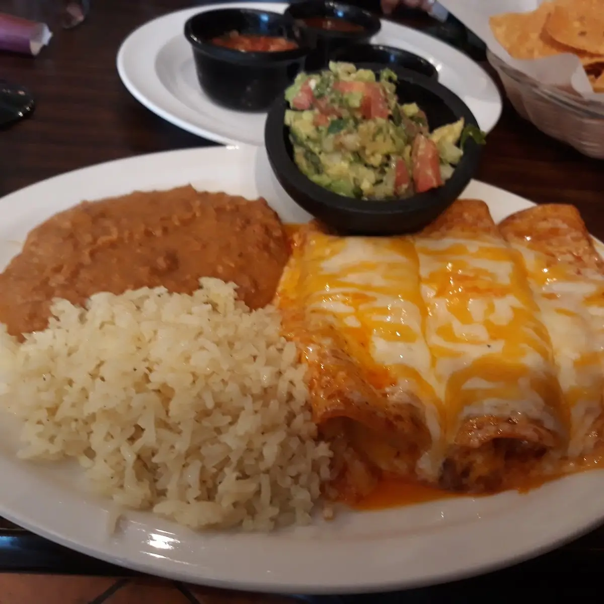 Enchiladas and Guacamole