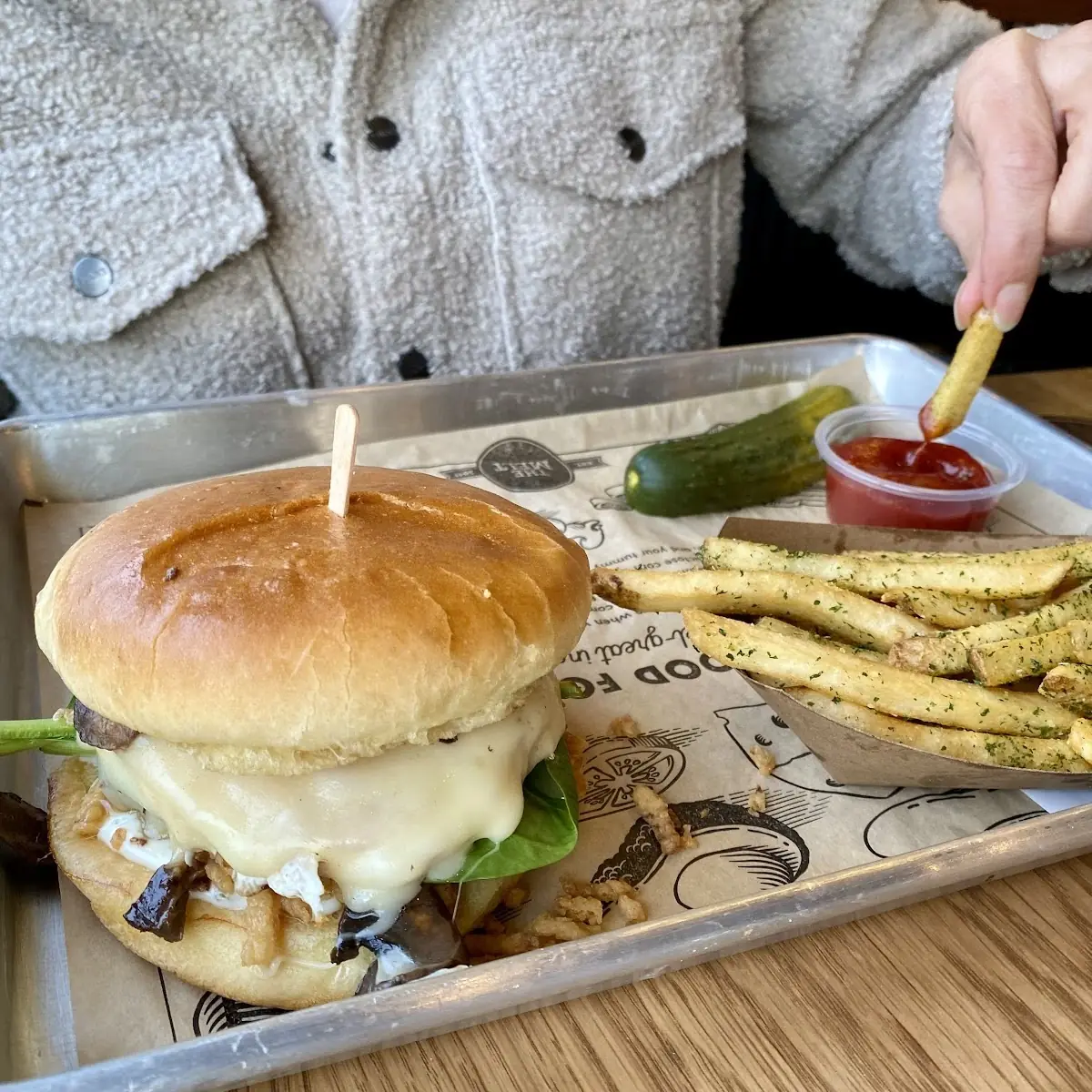 Swiss Mushroom Chicken Sandwich