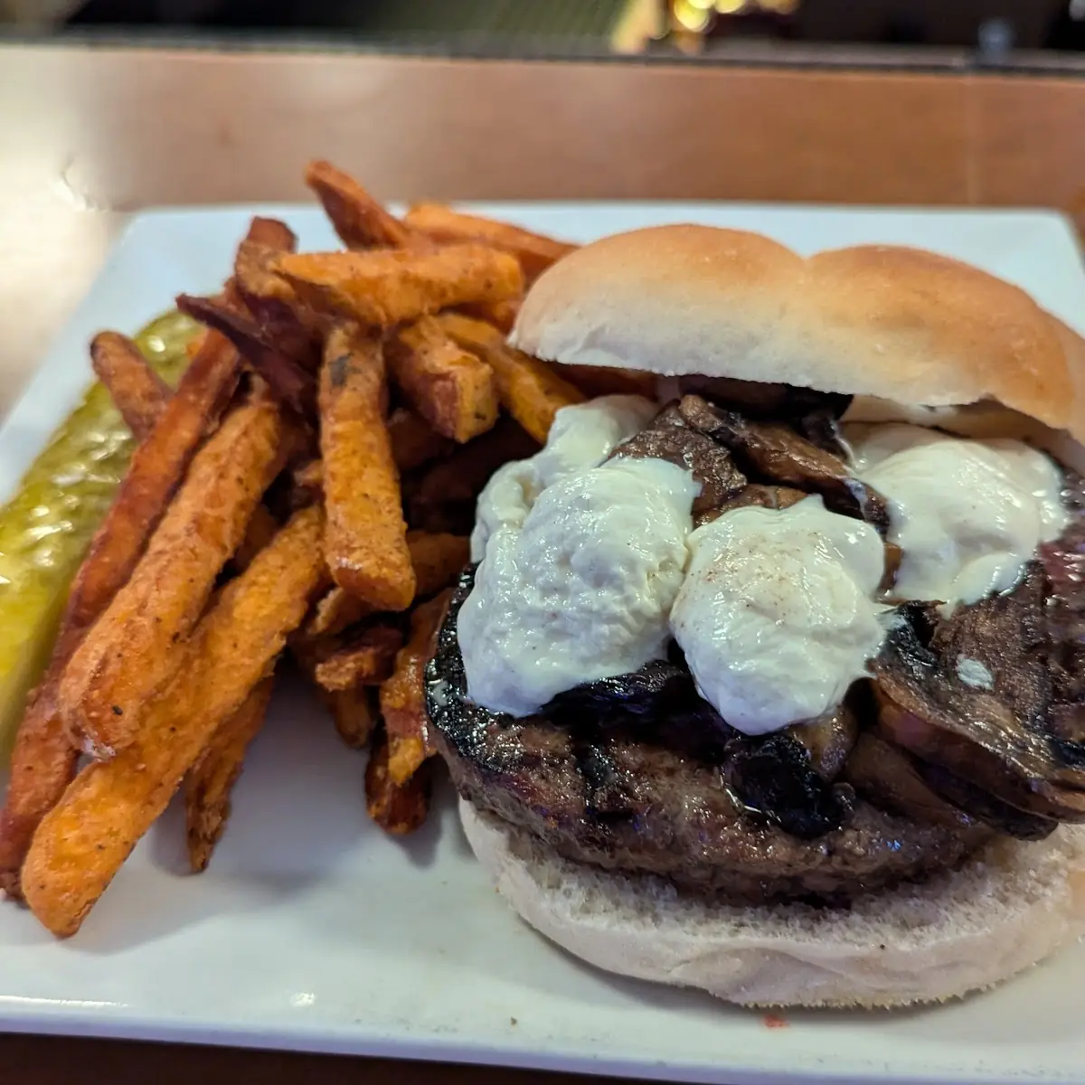 Garlic Mushroom Burger