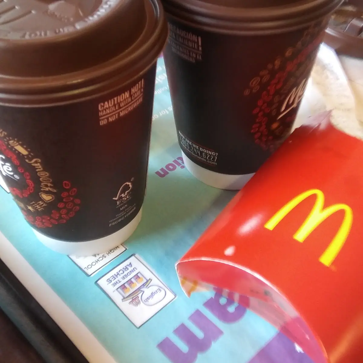 Medium Fries & mc Cafe
