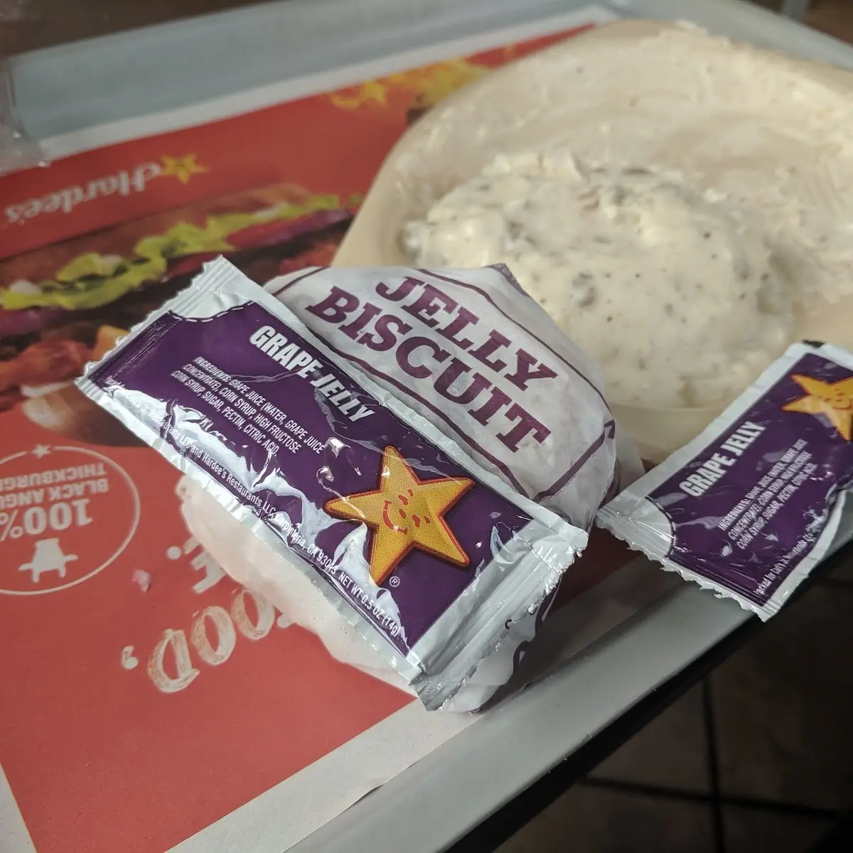 Hardee's Biscuits and Sausage Gravy