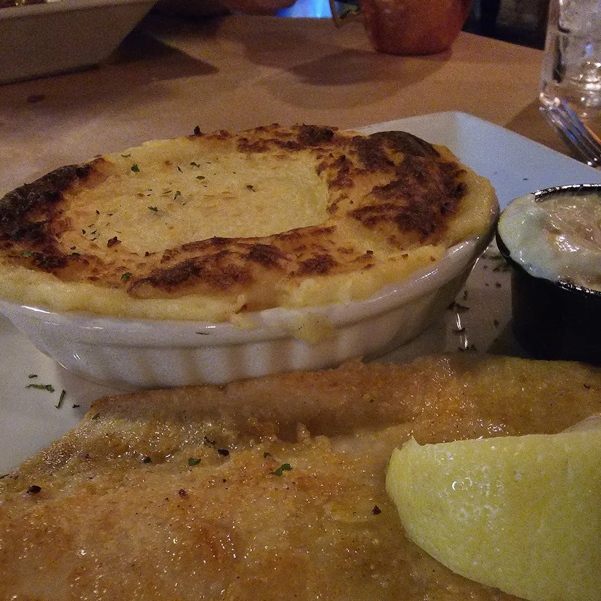 Whitefish w Mashed Potatoes