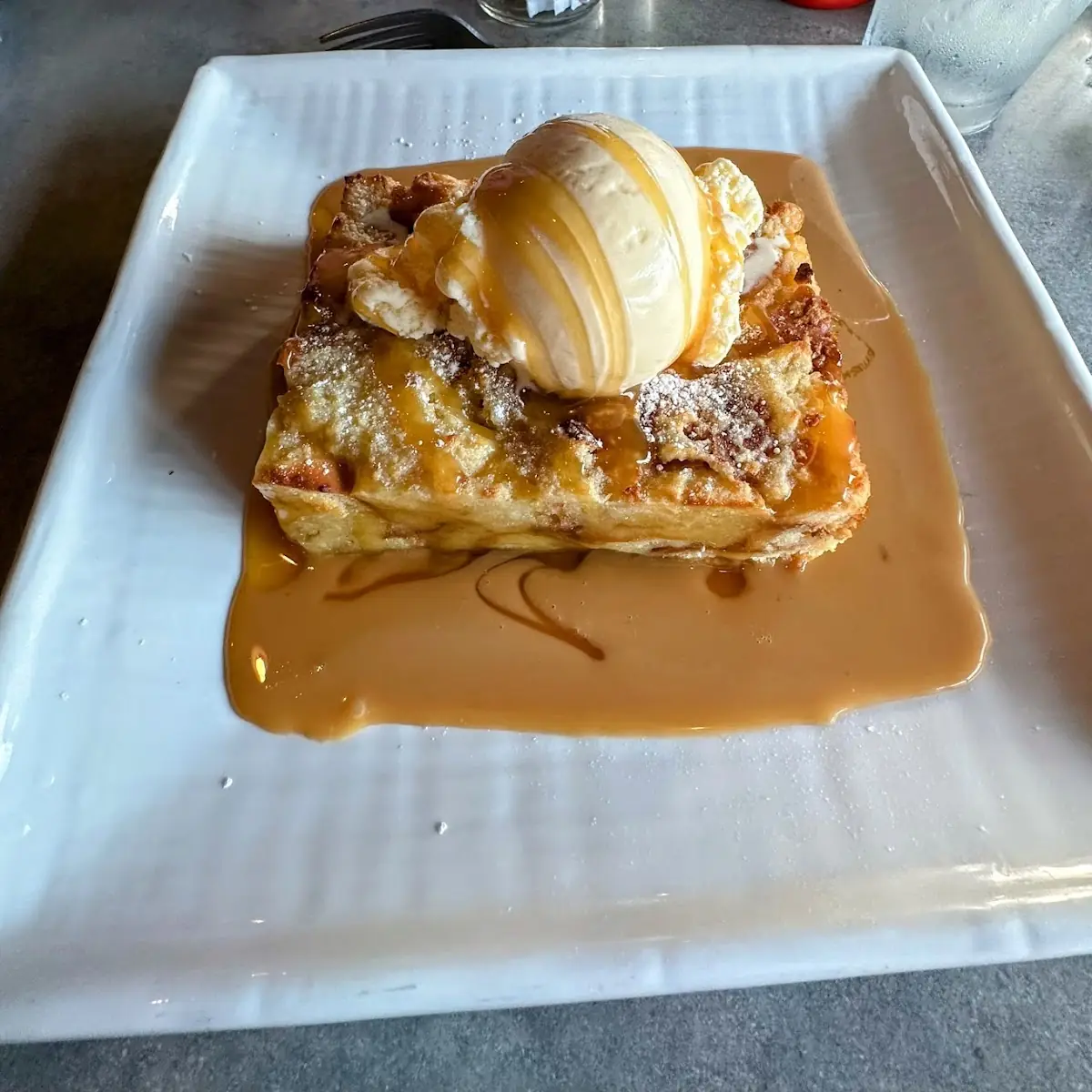 Warm Bread Pudding