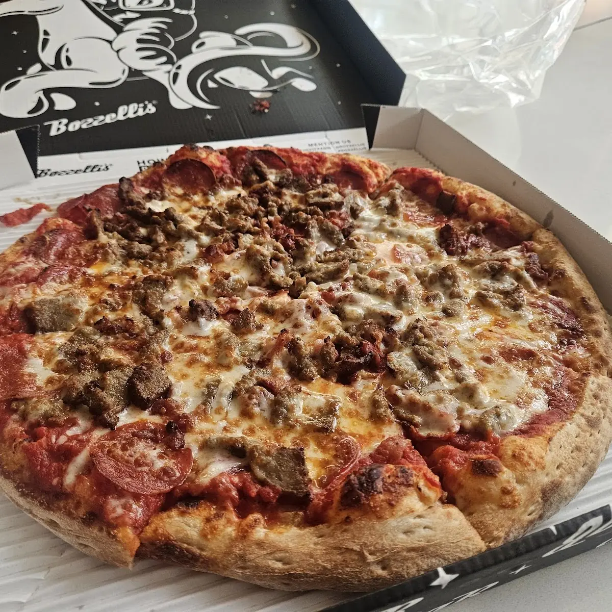 There Version of a Meat Lovers Pizza