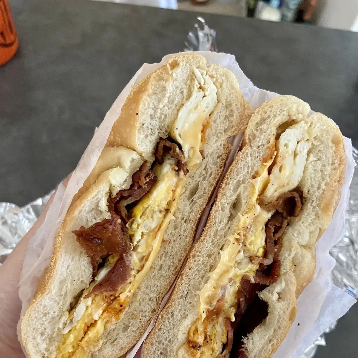 Bacon Egg and Cheese on a Roll