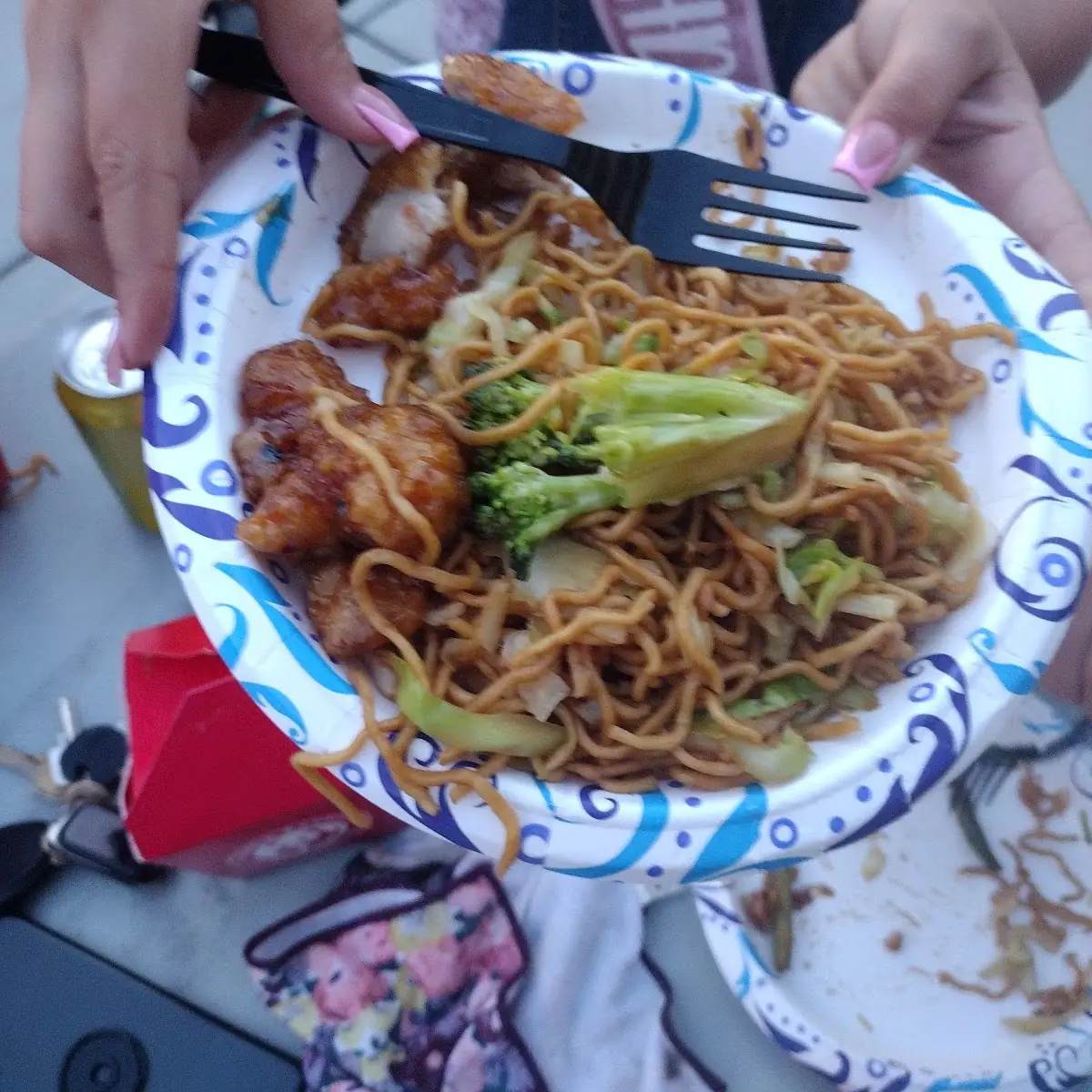 Chow Mein Orange Chicken