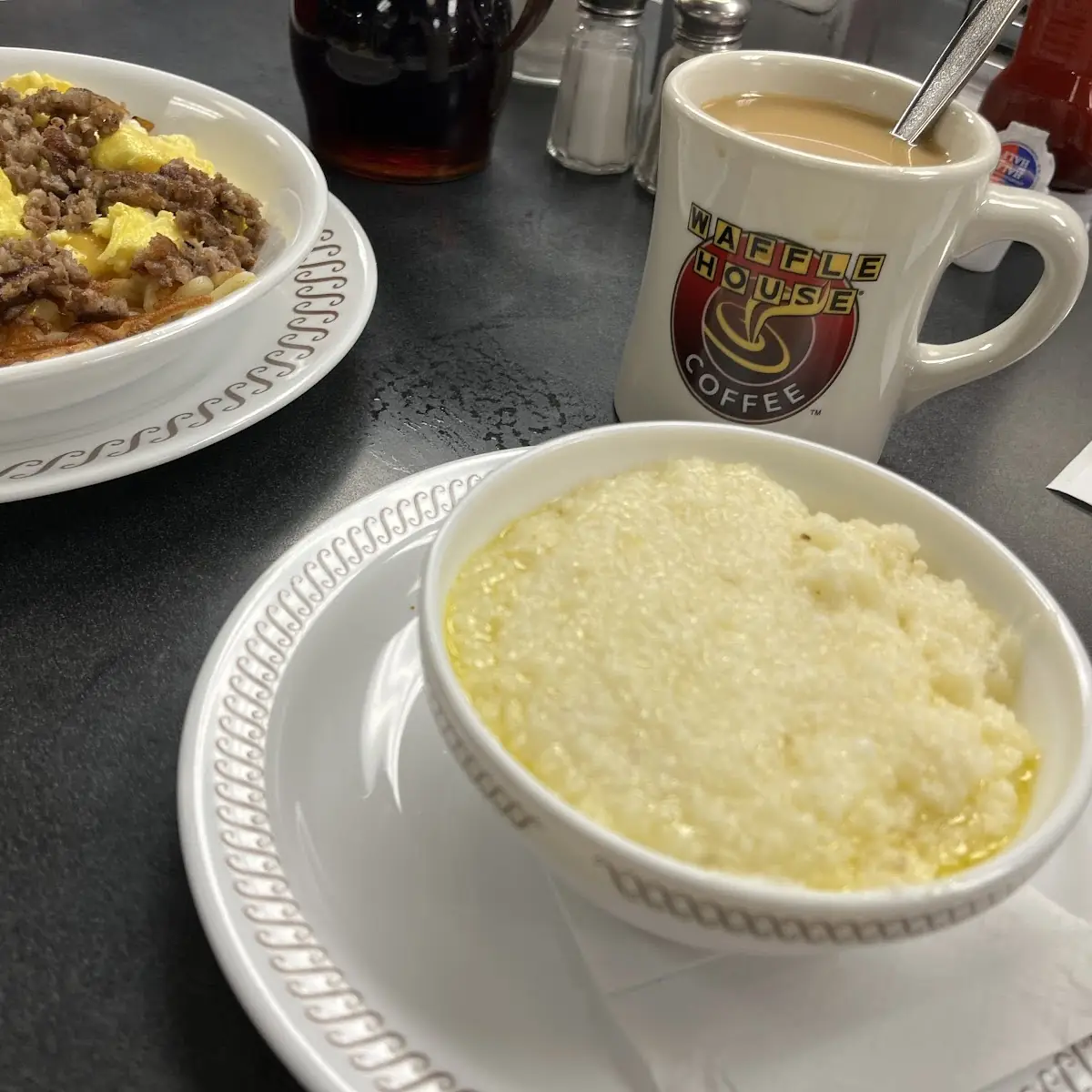 Sausage Egg & Cheese Grits Bowl