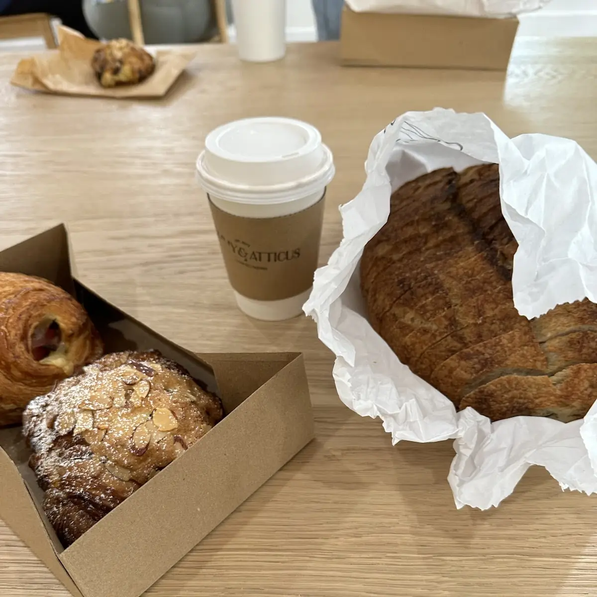Butter Croissant and a Latte