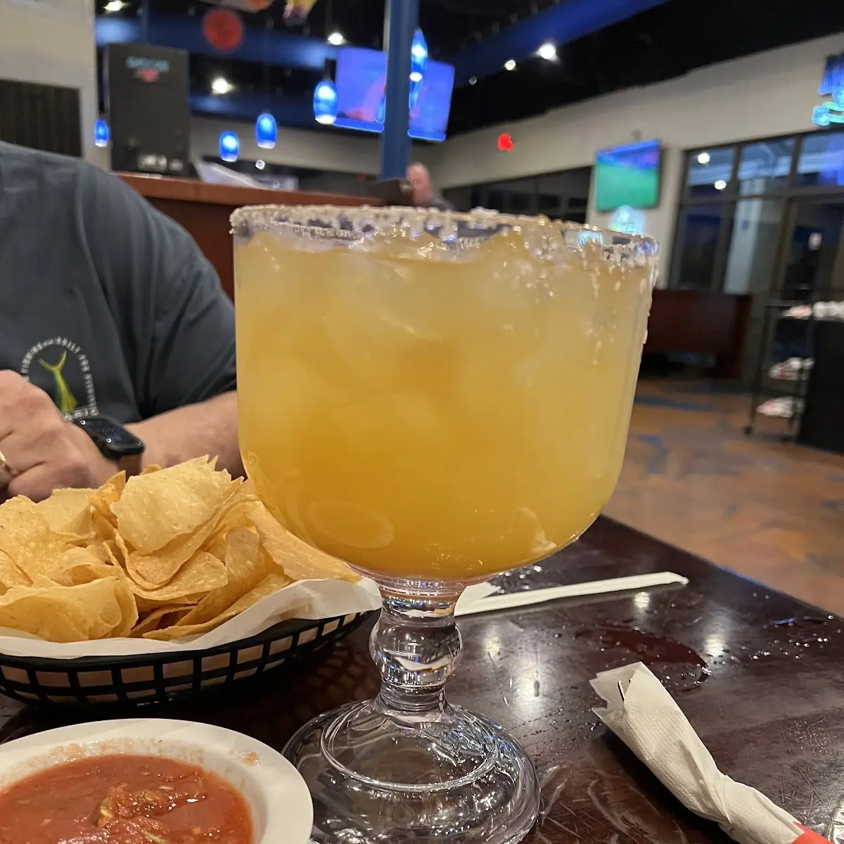 Frozen Margarita with Lime Wedge
