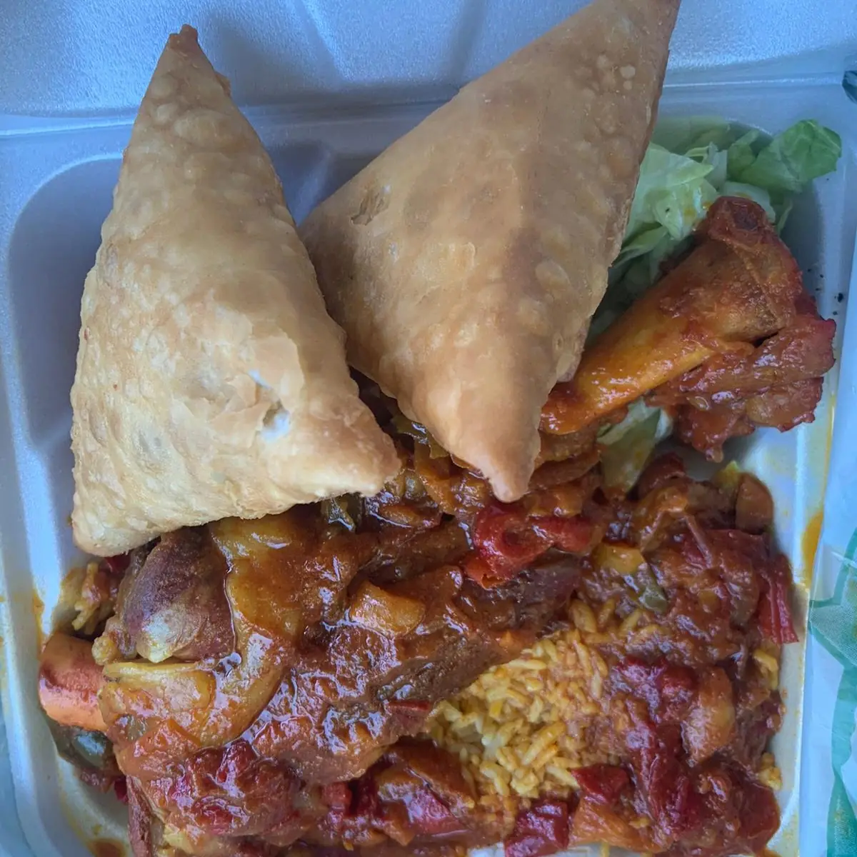 Lamb Biryani Samosa