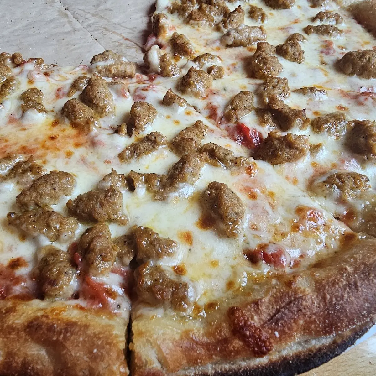 Italian Sausage and Cheese Pizza