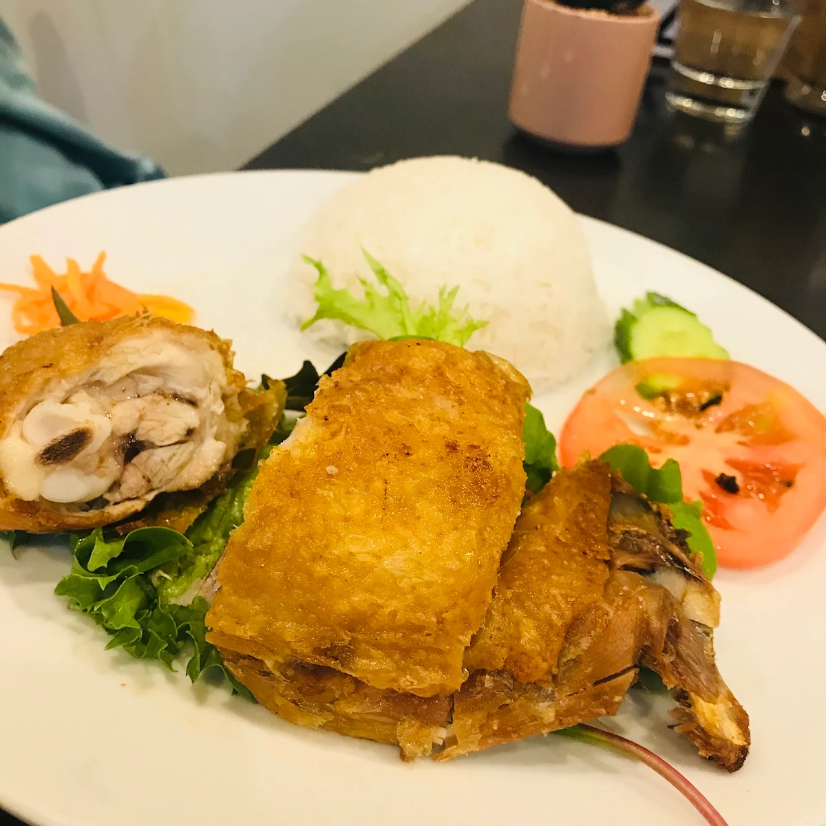 Crispy Chicken and Rice, Blue Lotus Restaurant & Cafe Vietnamese Cuisine