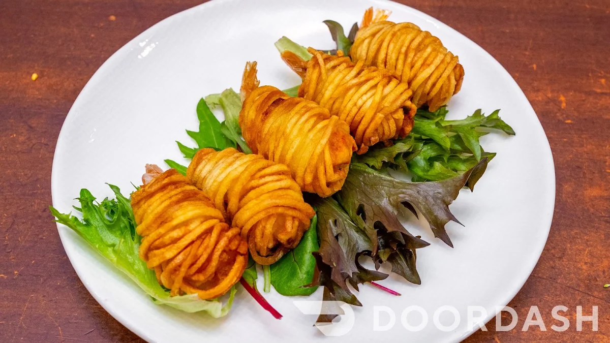 Deep-Fried Potato Wrapped Prawn 5, Blue Lotus Restaurant & Cafe Vietnamese Cuisine