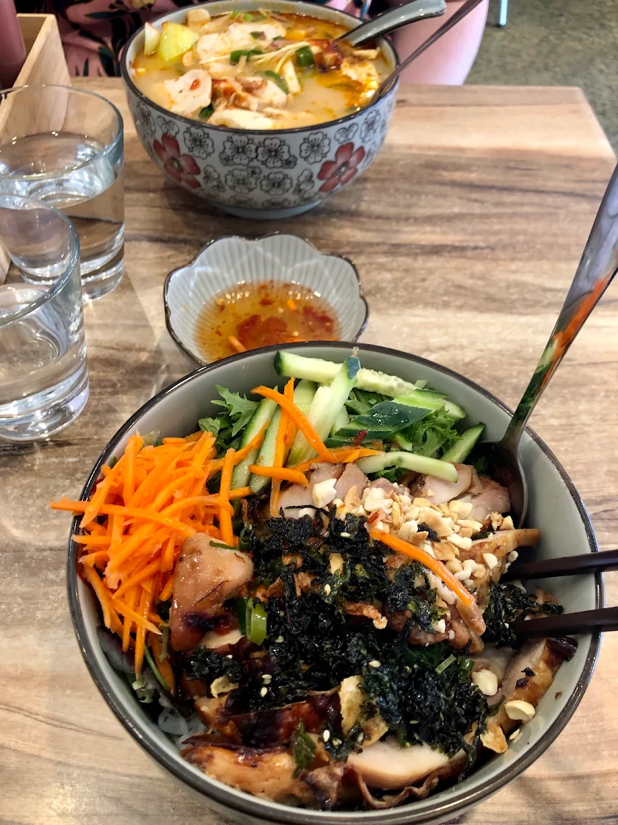 Grilled Chicken Bún, Blue Lotus Restaurant & Cafe Vietnamese Cuisine