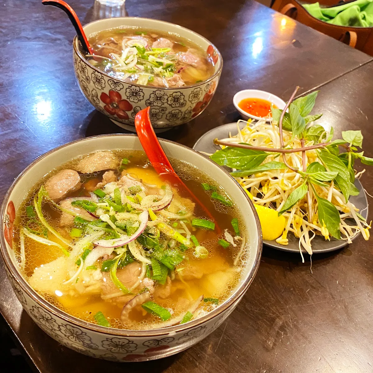 Pho with Flat Rice Noodles, Blue Lotus Restaurant & Cafe Vietnamese Cuisine