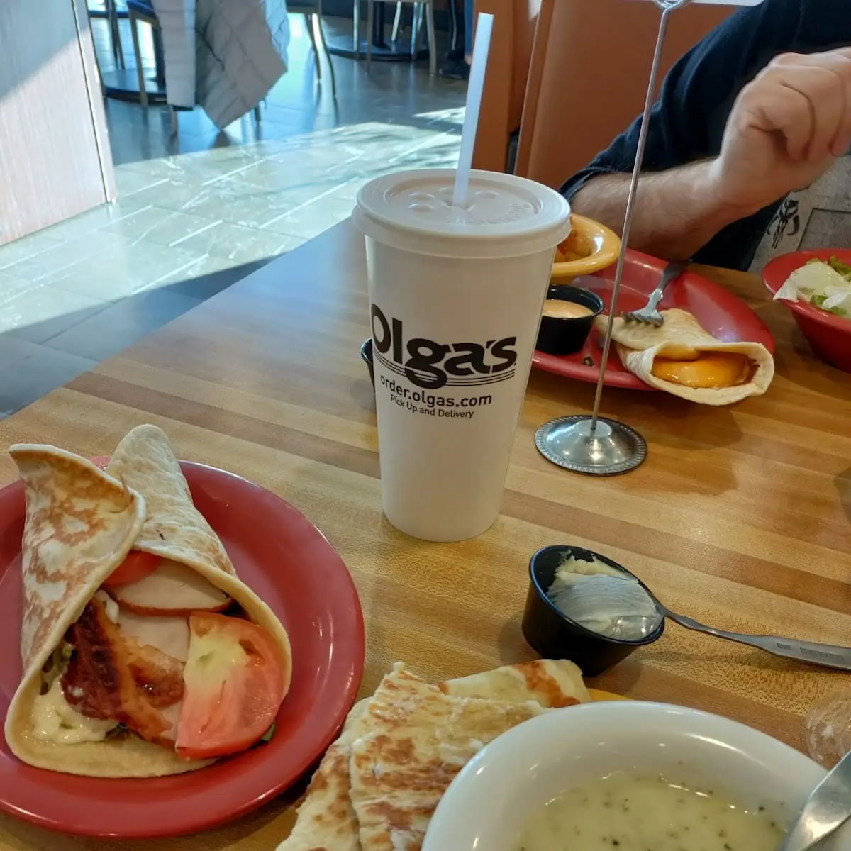 Turkey Club Sandwich and Soup