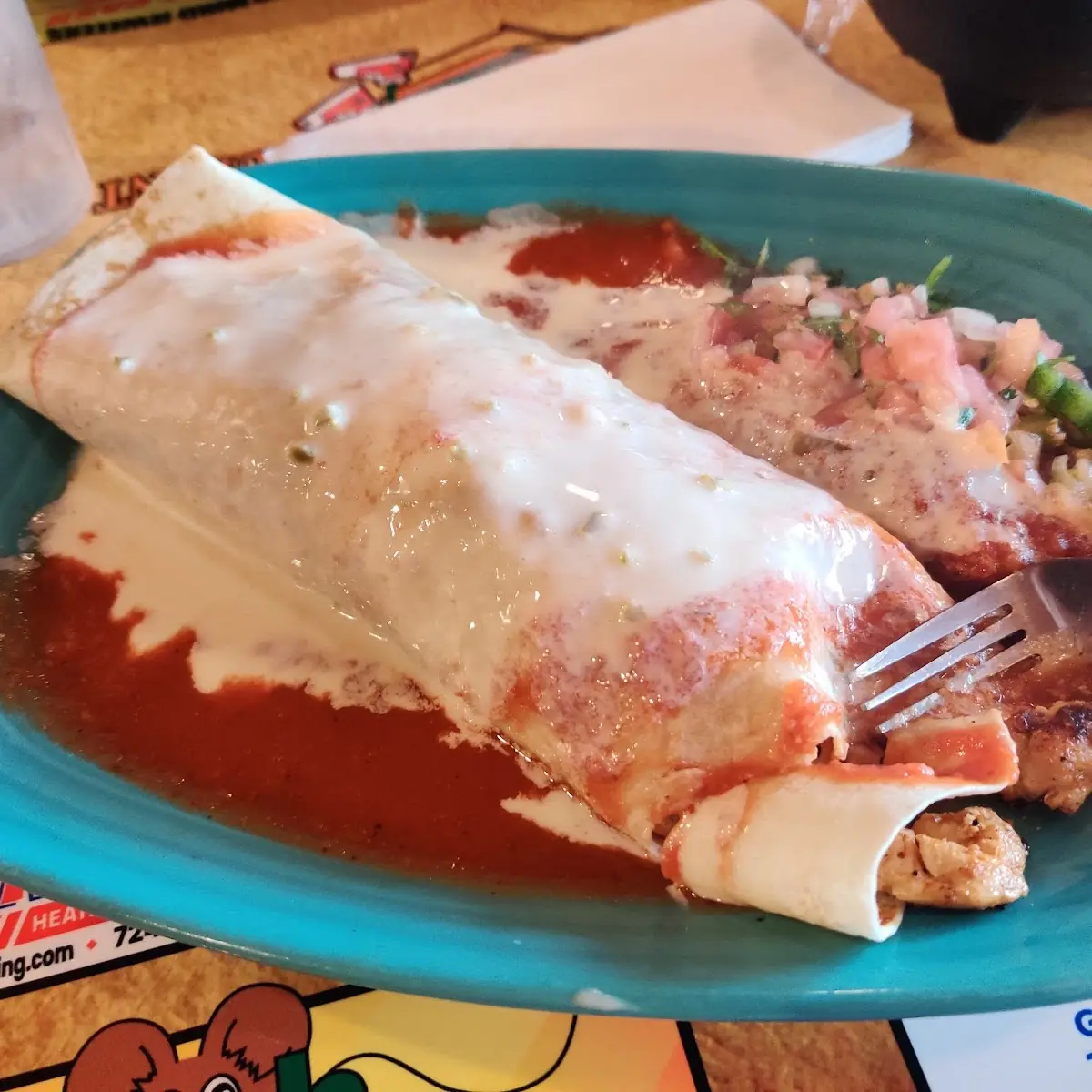 Burrito Grande with Rice and Beans