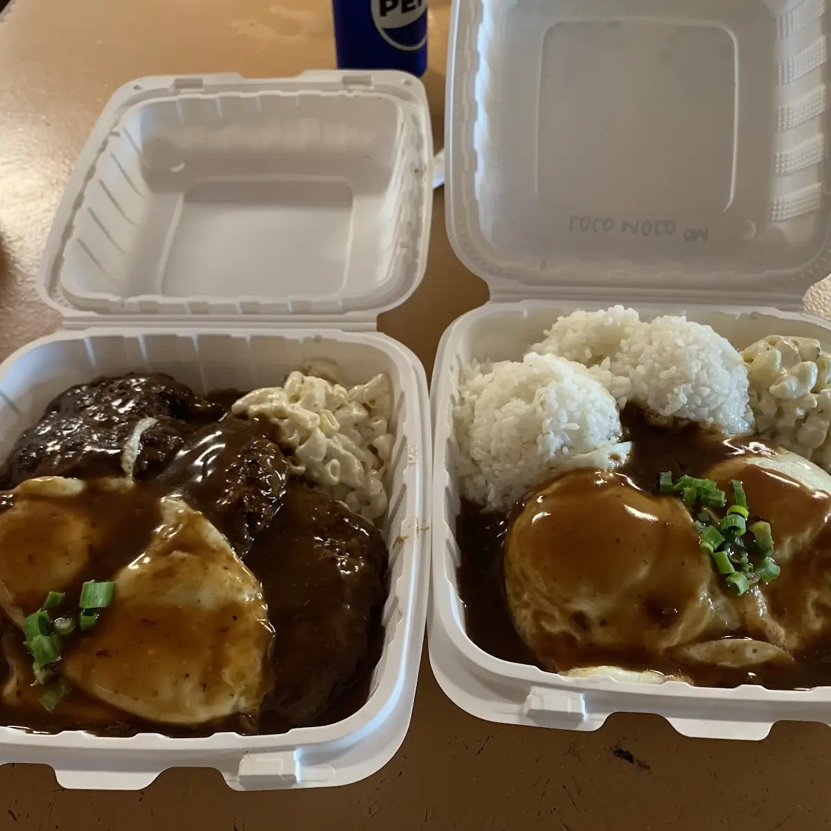Loco Moco with Macaroni Salad