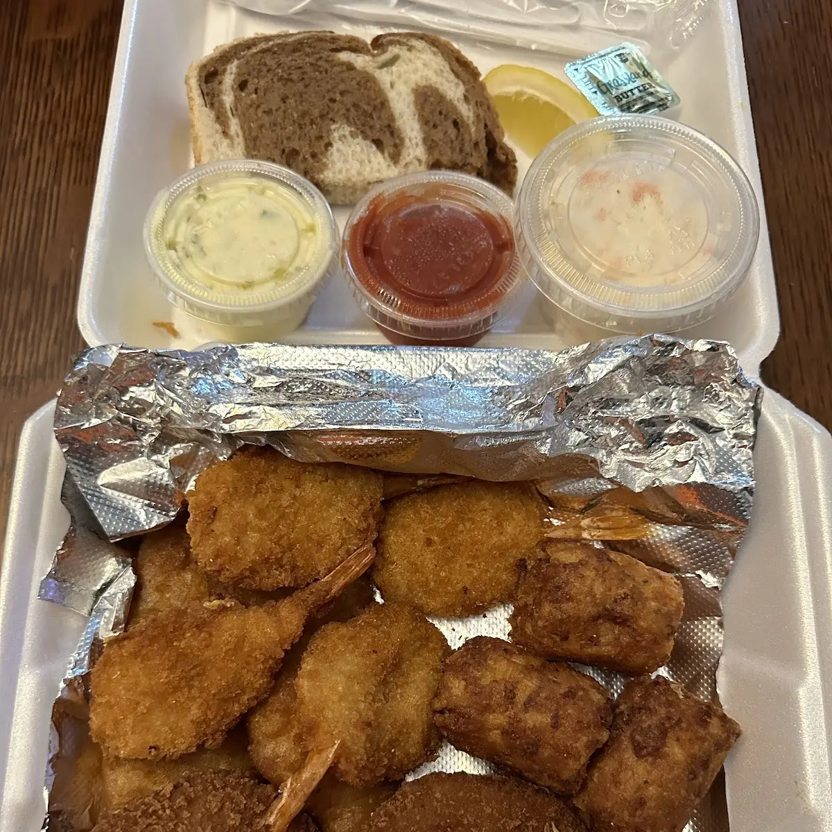 Friday Combo Dinner with Tater Kegs mmmm