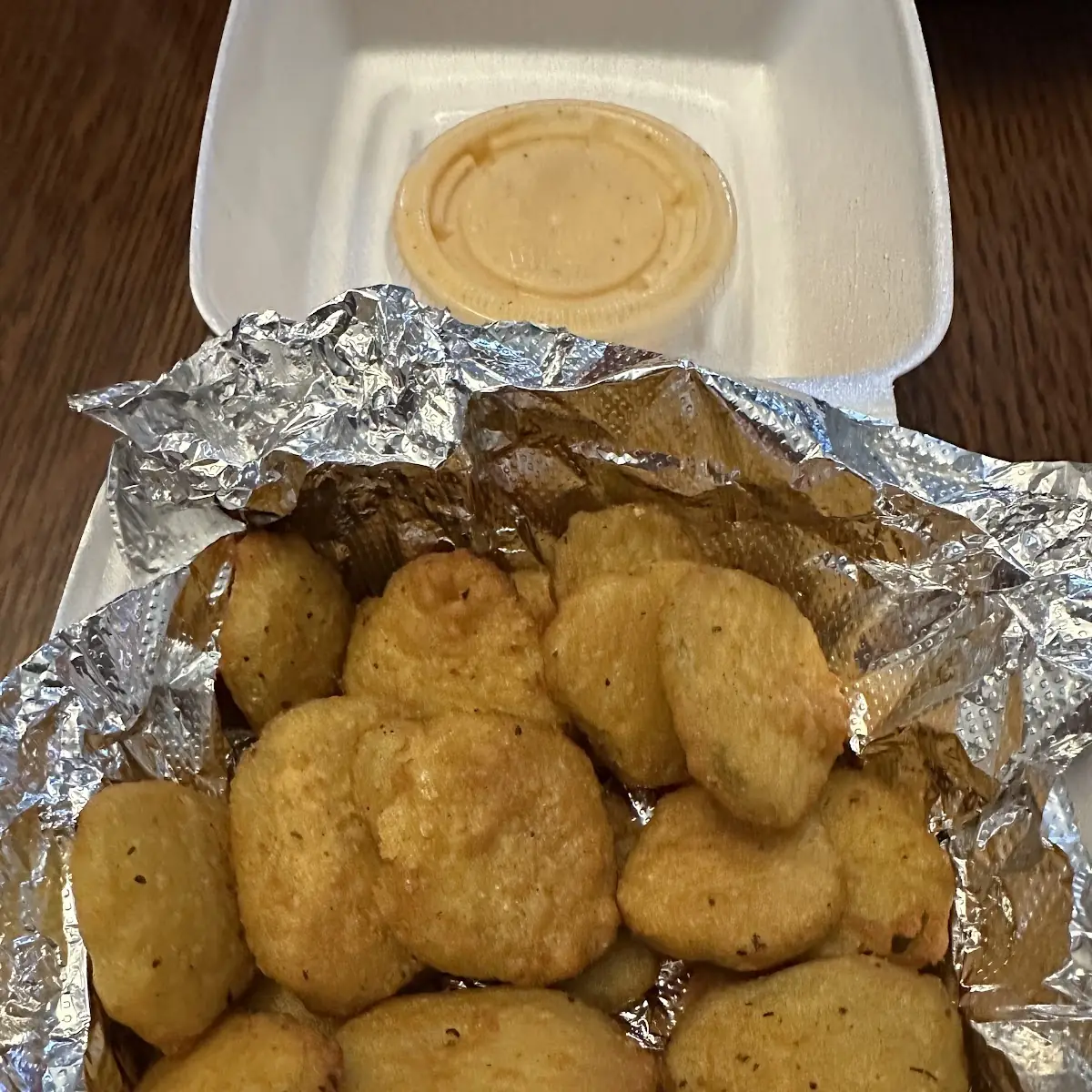 Fried Pickles with Spicy Ranch Dressing