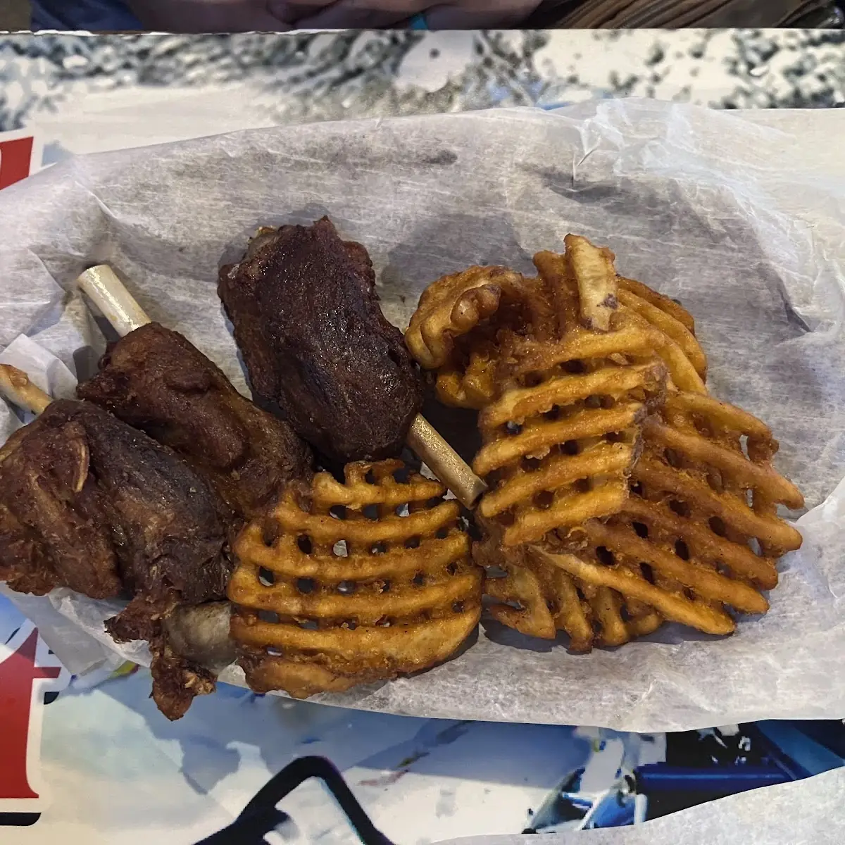 Pig Wings and Fries