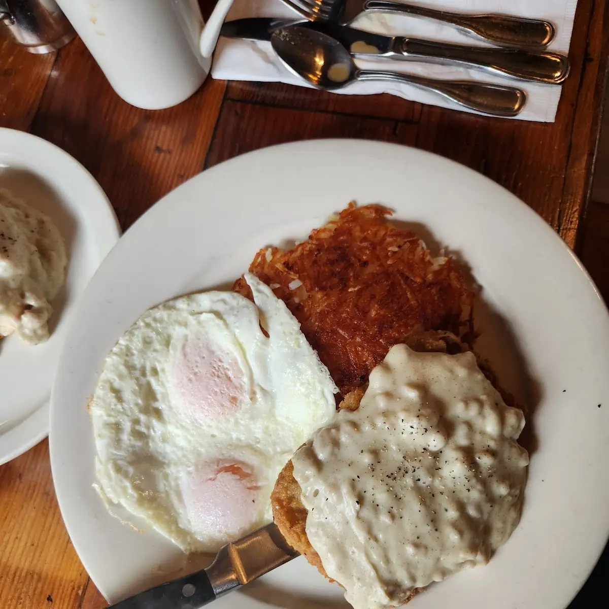 Chicken Fried Steak and Eggs and Gravy