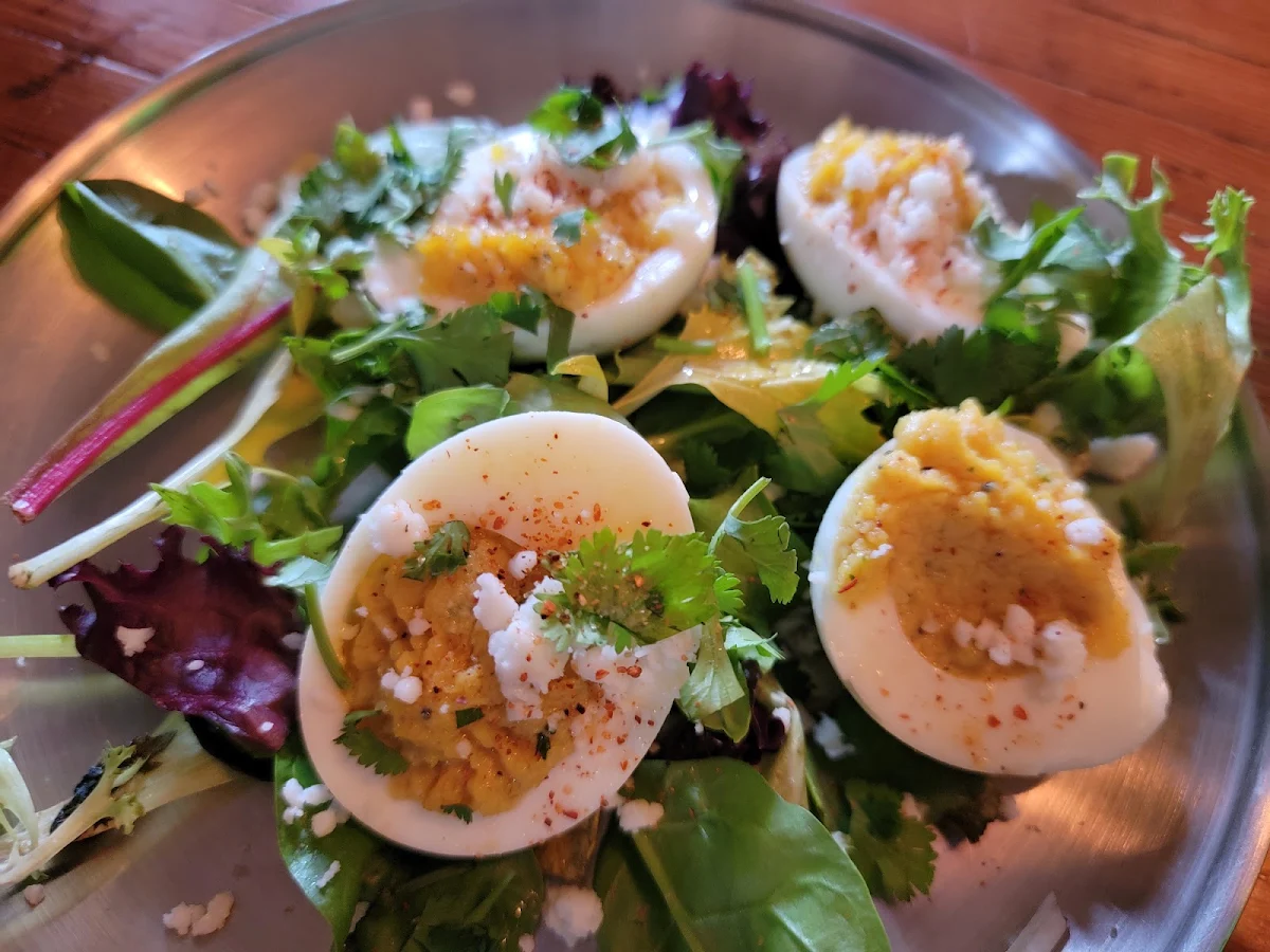 Mexican Street Corn Deviled Eggs
