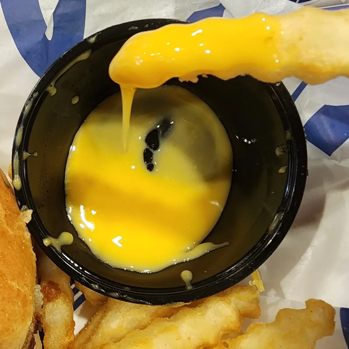 Fry with Cheese Sauce