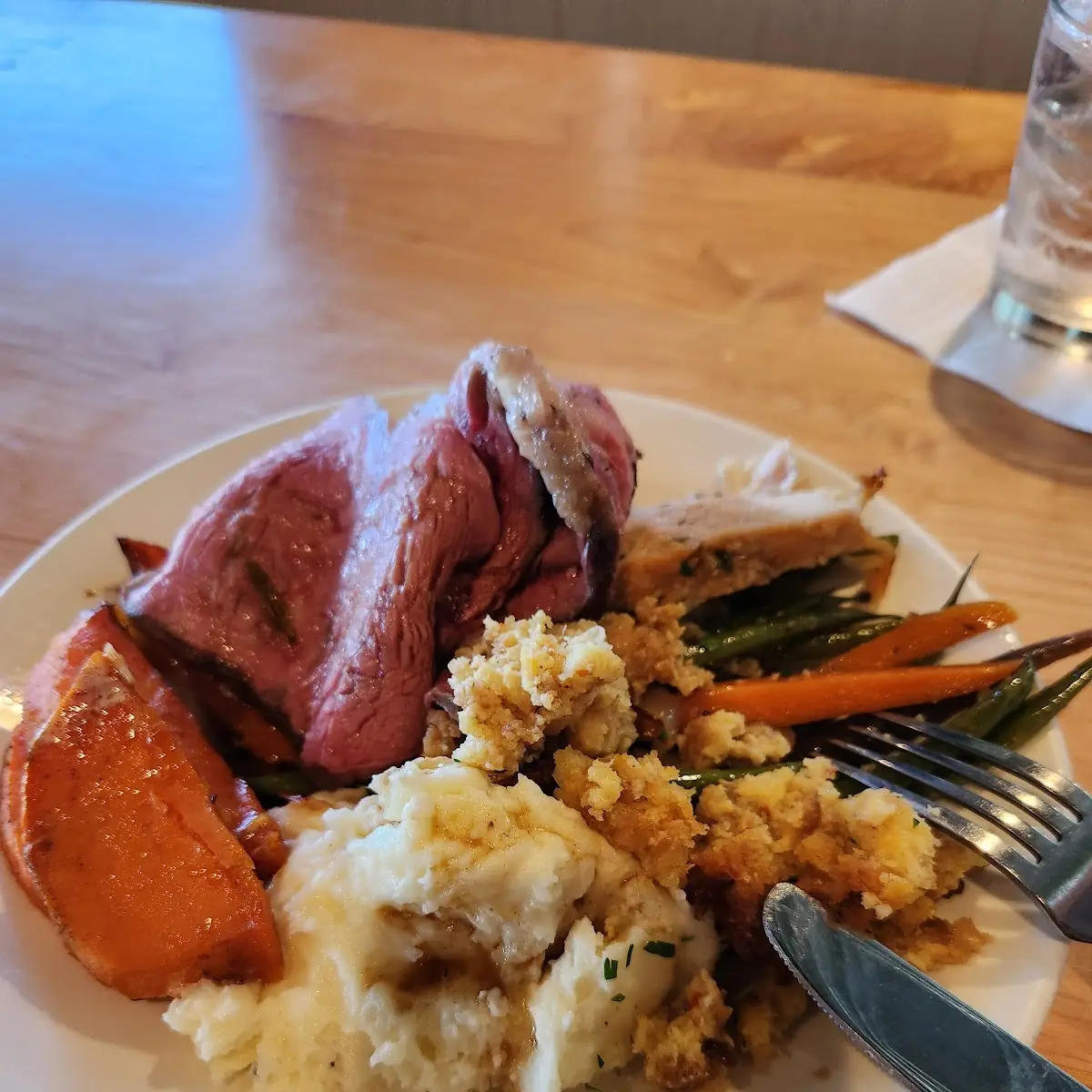 Slow Roasted Prime Rib Served