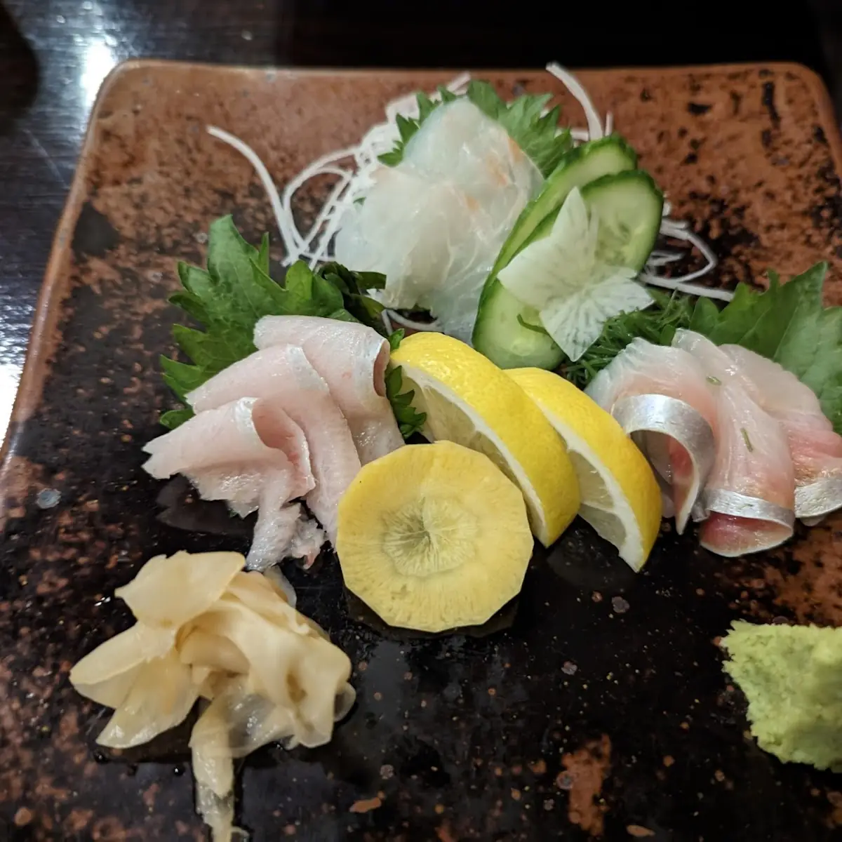 Assorted Sashimi Yuzu Pepper Wasabi