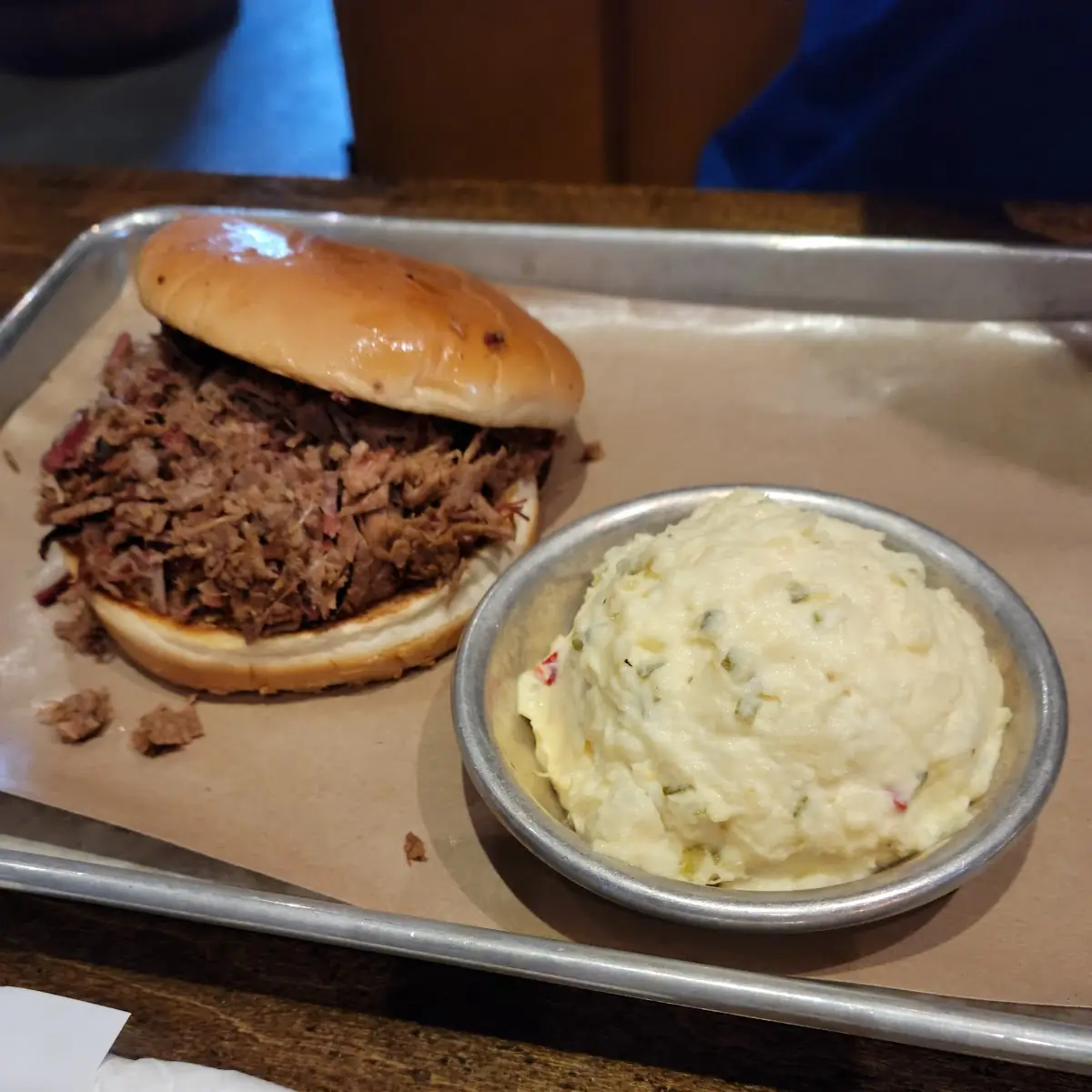 Chopped Brisket Sandwich