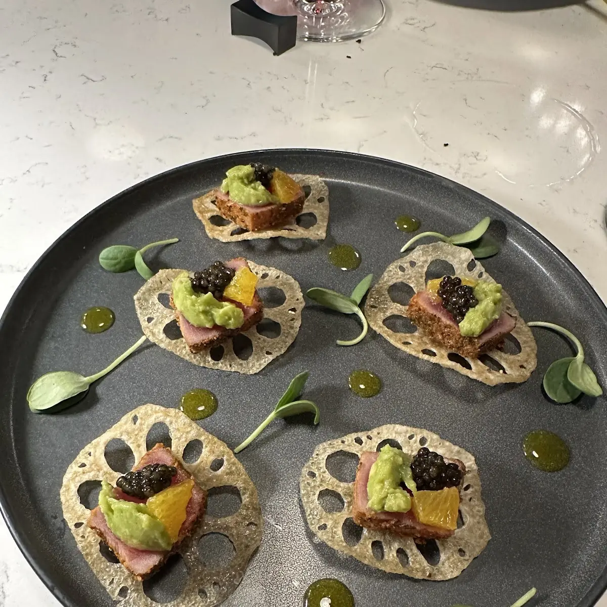 Seared Tuna with Caviar