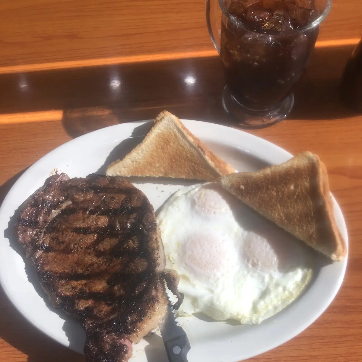 Ham Steak & Eggs