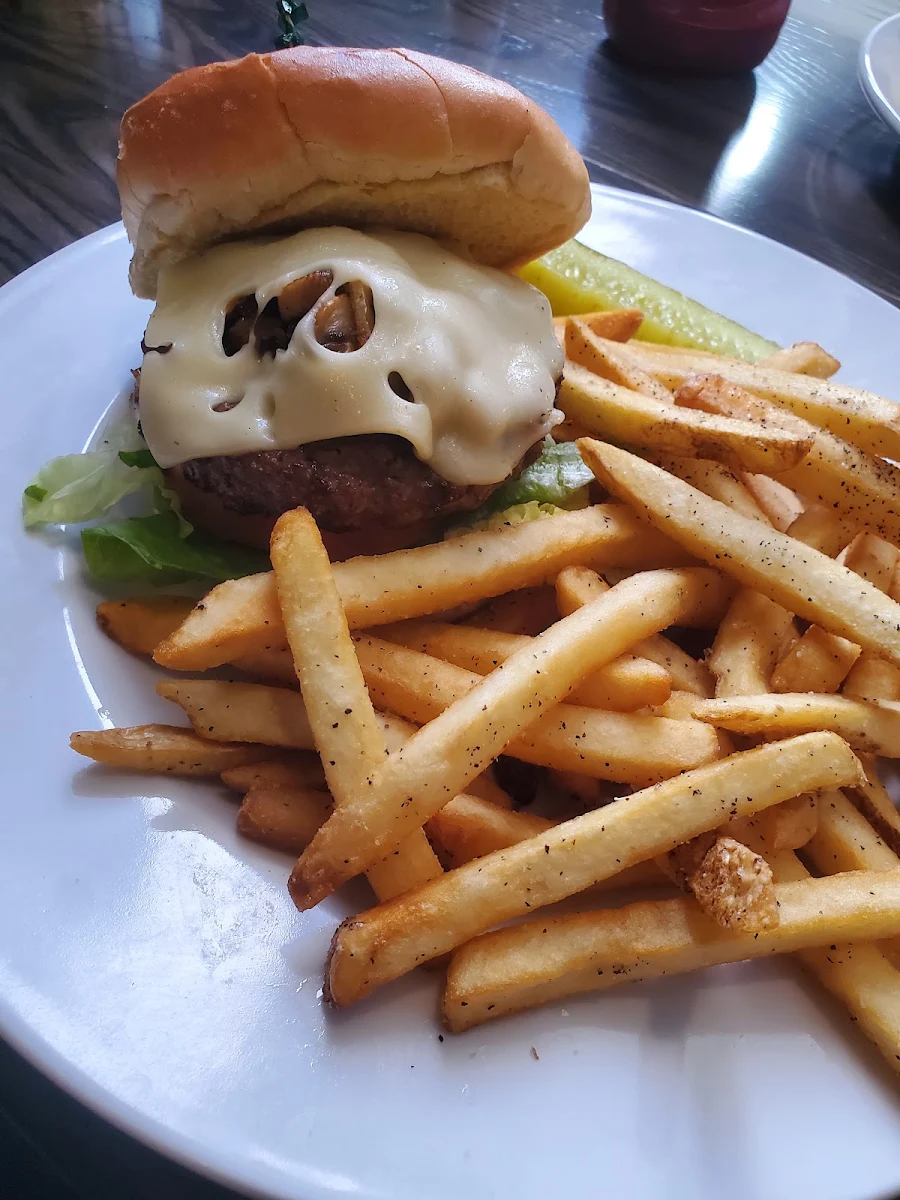Mushroom Swiss Burger