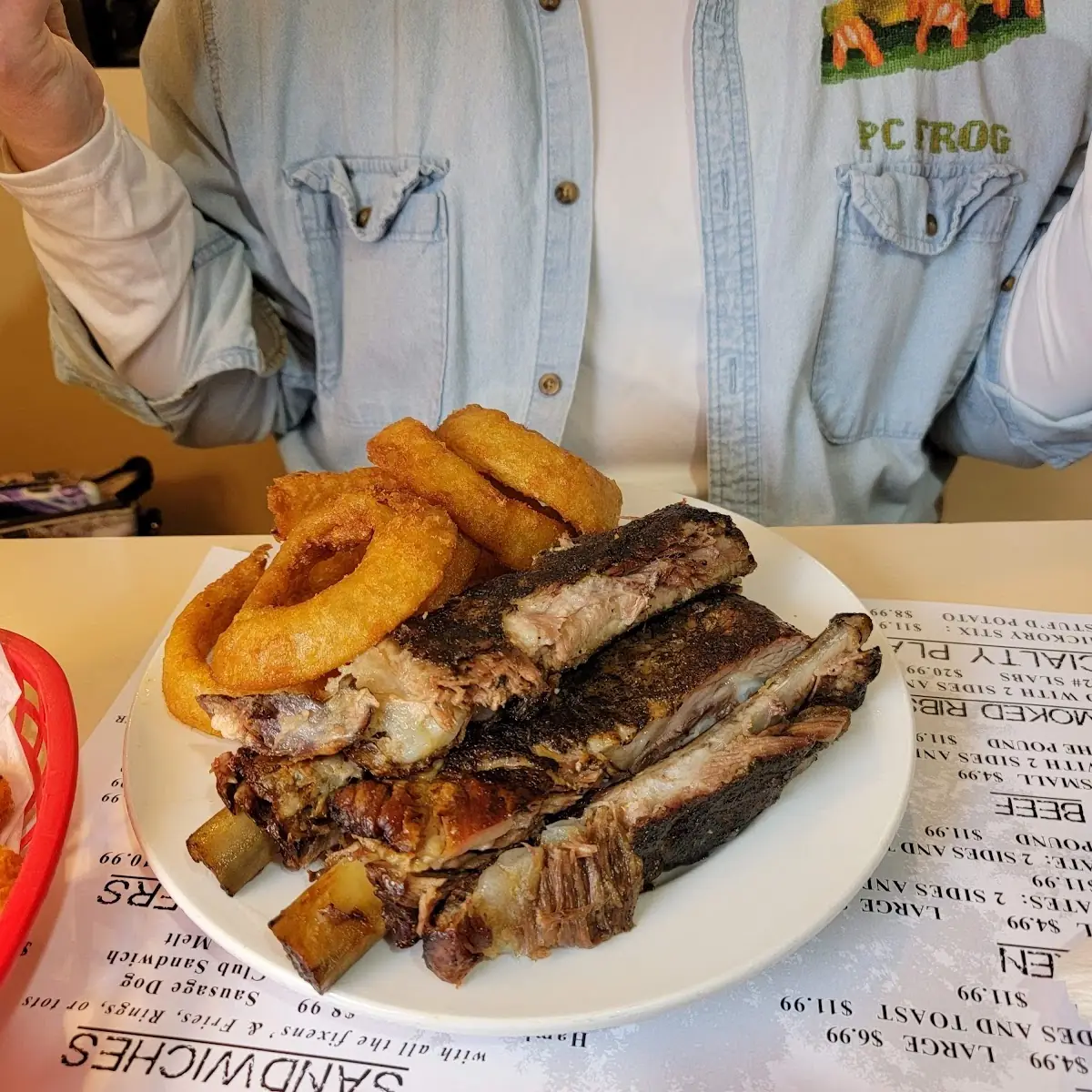 Ribs and Onion Rings