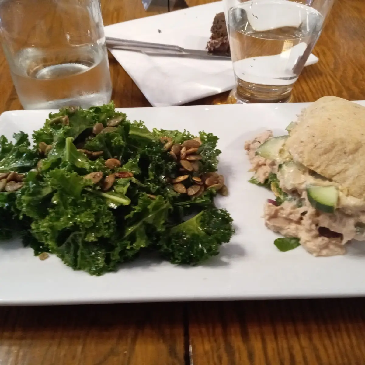 Kale Salad Tuna Sandwich