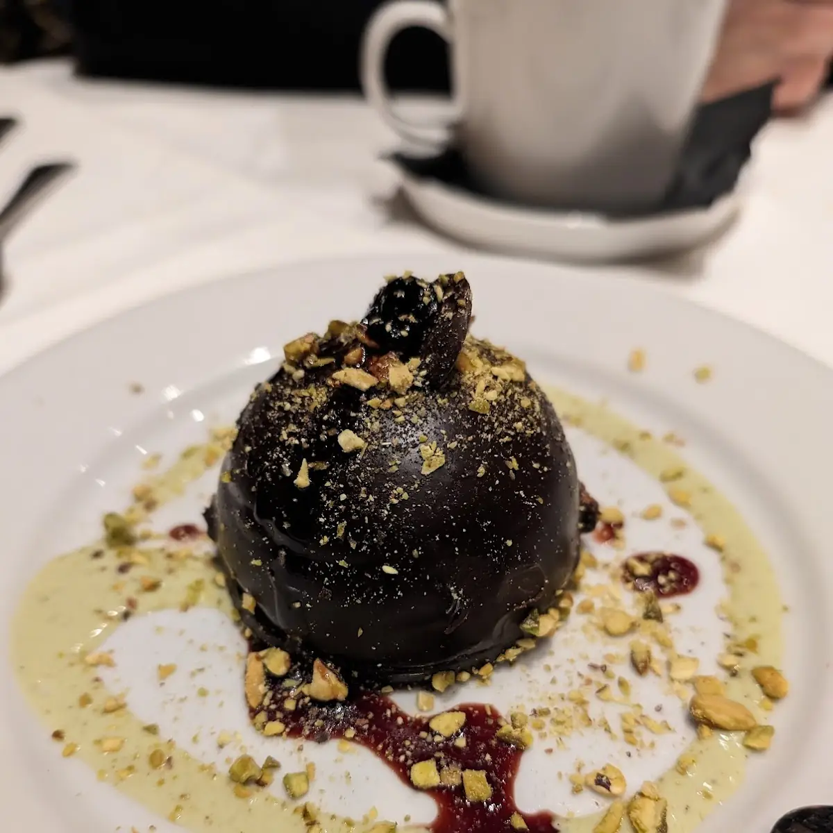 Chocolate Pistachio Bombe