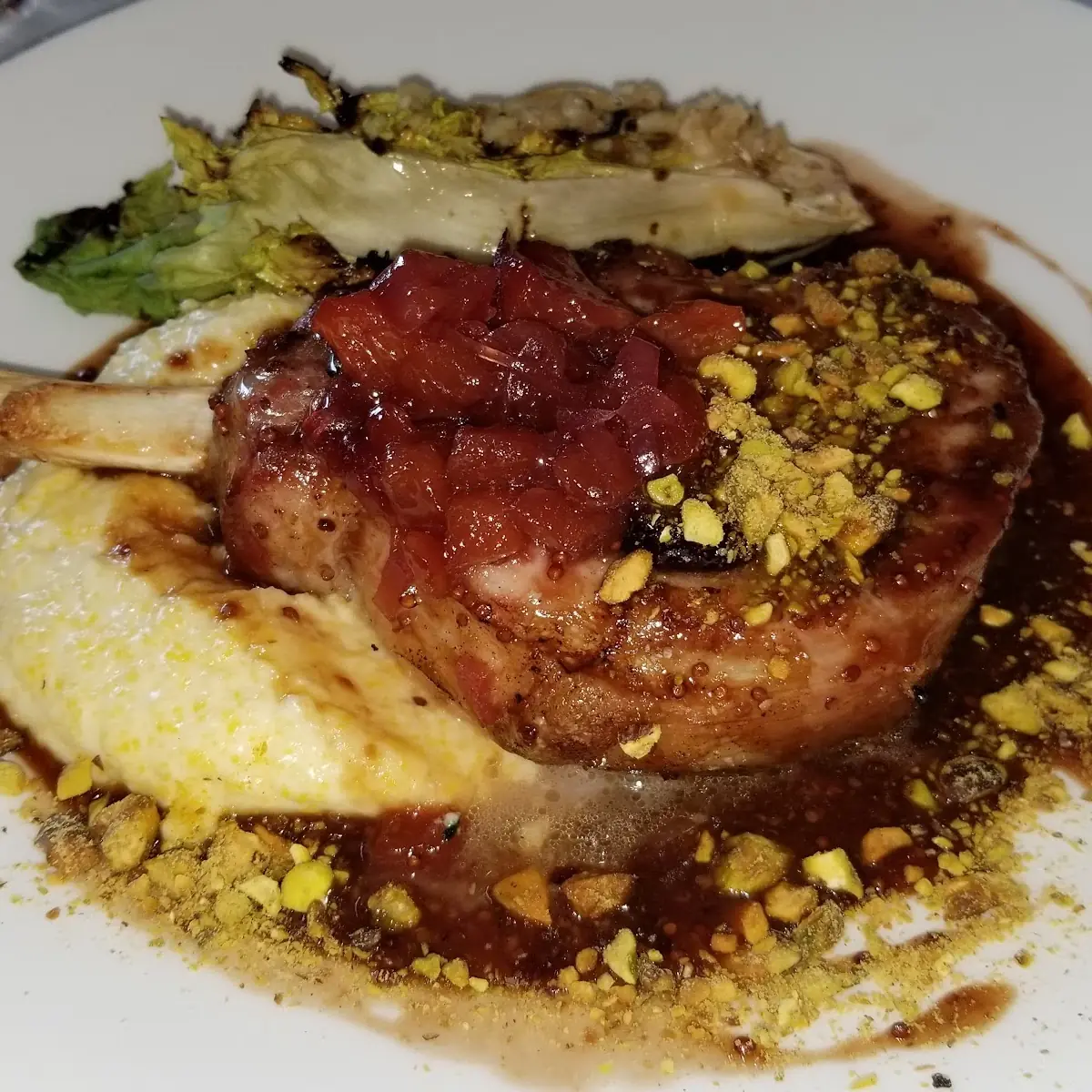 Pork Chop Polenta